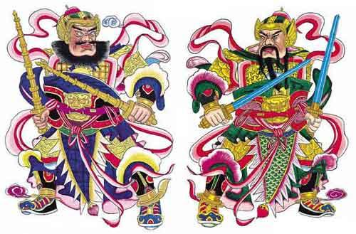 春节习俗--贴门神 - 传统节日 - 夕阳晚情