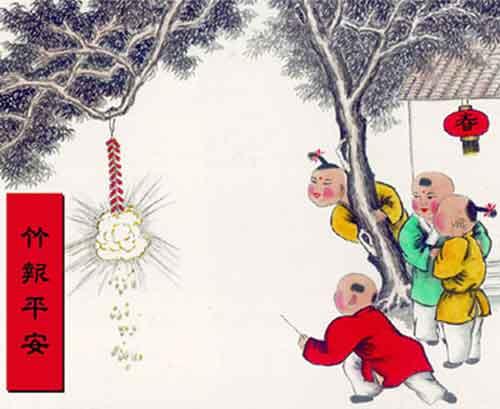 春节习俗--燃放爆竹 - 传统节日 - 夕阳晚情