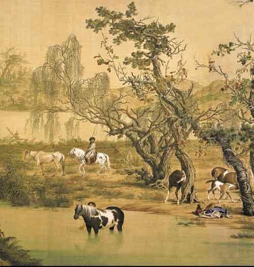 清宫 郎世宁绘百骏图